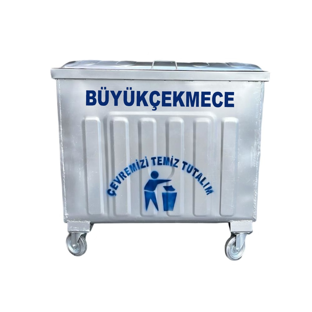 Büyükçekmece 800 Litre Metal Çöp Konteyneri